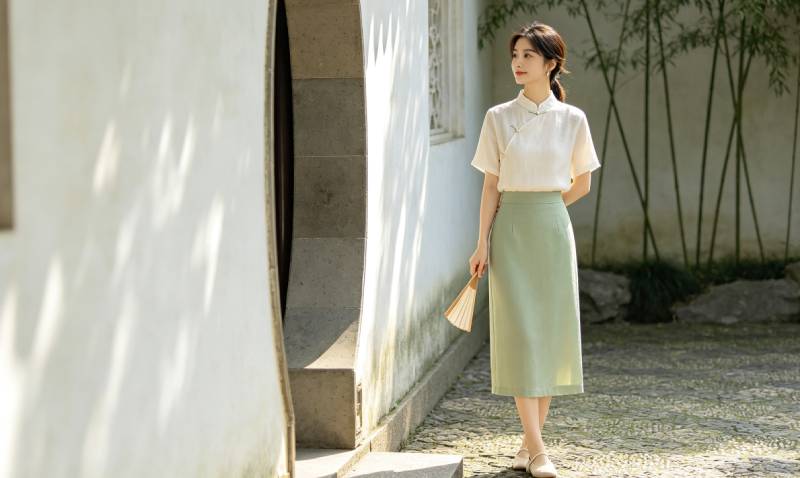 夏季日常穿搭汉服元素